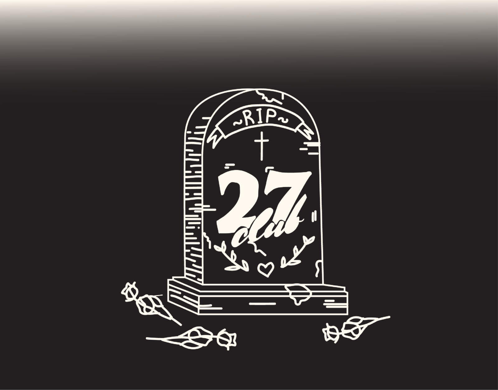 Gravestone illustration for '27 Club'.