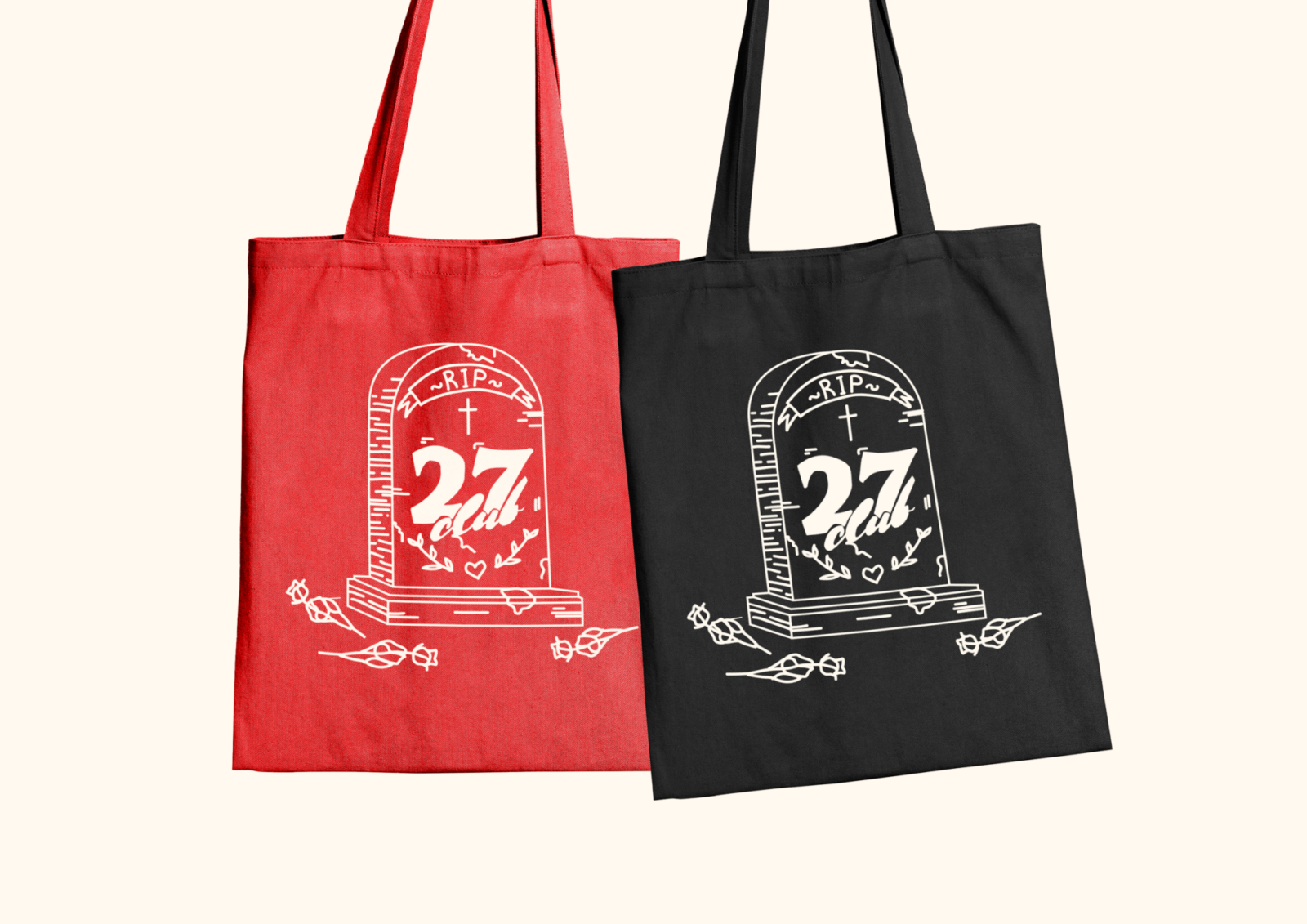 Tote bag design for '27 Club'